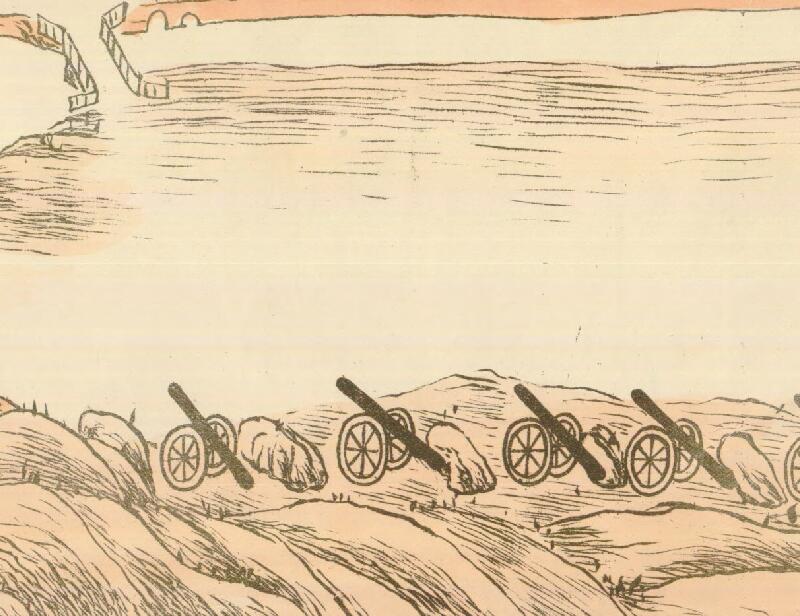 1898年青岛俯瞰手绘地图预览图2