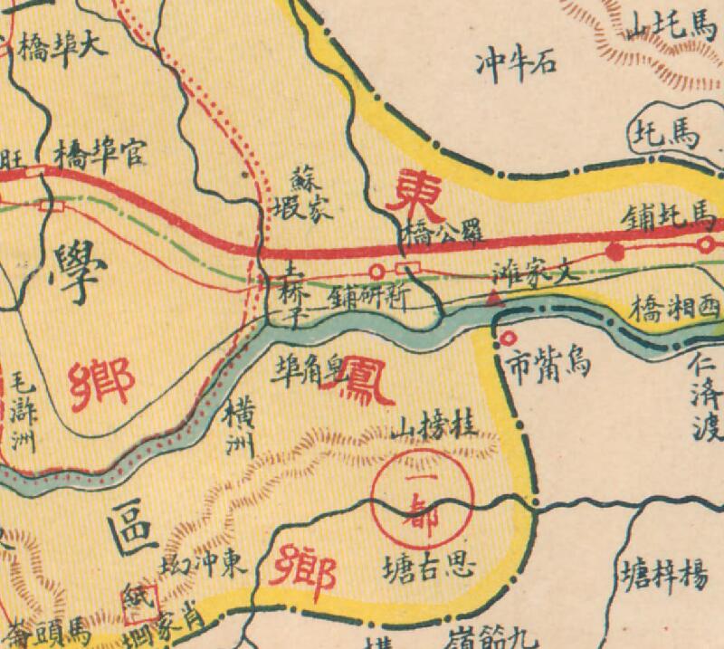 1929年湖南《湘乡明细地图》预览图2