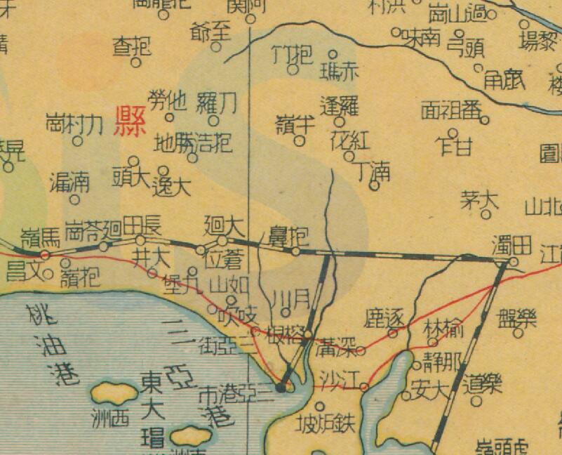 1947年《最新海南岛详图》预览图3
