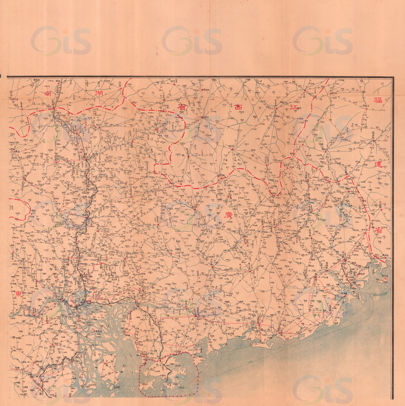 1931年《广东全省路线图》预览图1