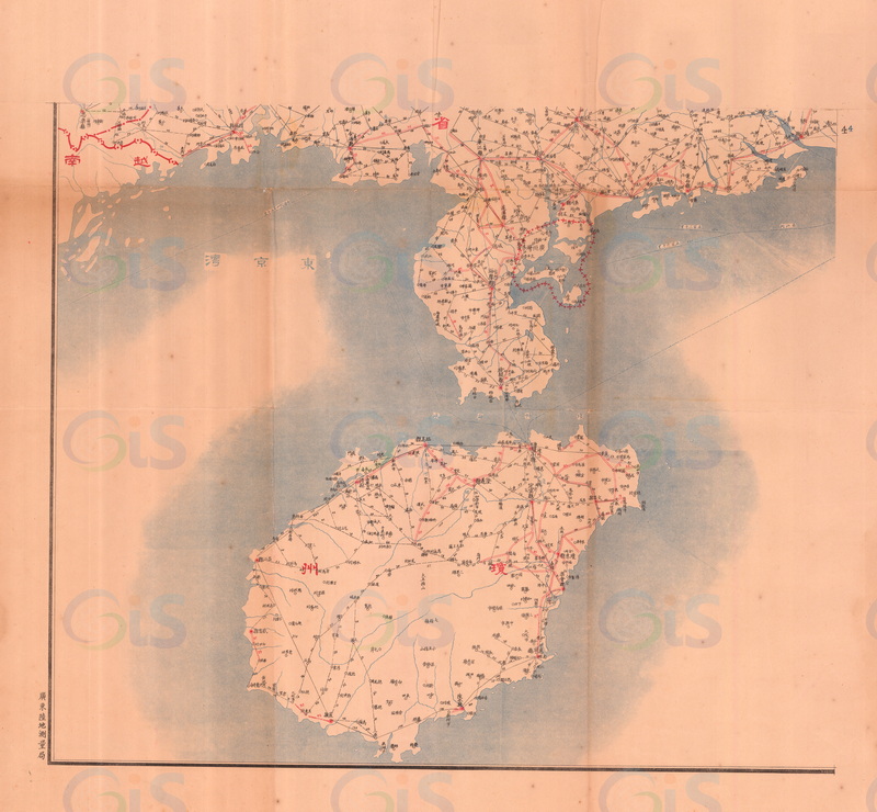 1931年《广东全省路线图》预览图2