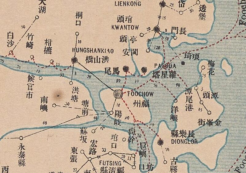 1921年中华邮政福建地图预览图1