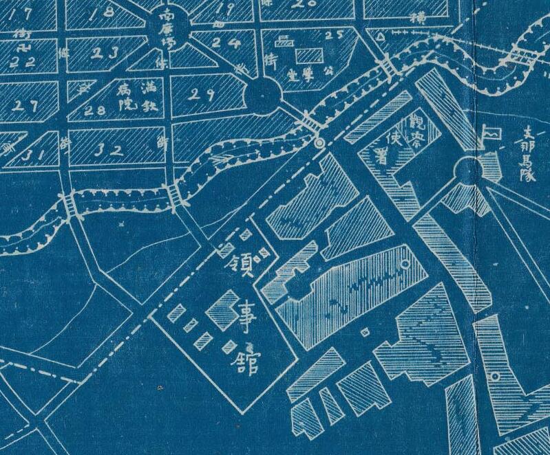 1914年《长春三国市街关系图》预览图2