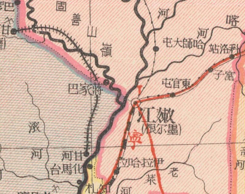 1937年《黑龙江省明细地图》预览图3