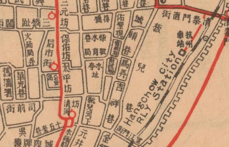 1935年《杭州市附近名胜交通图》预览图2