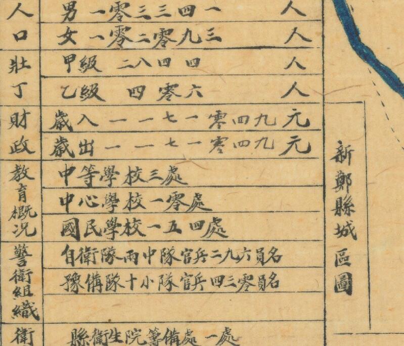 1942年《河南省新郑县图》预览图3 1942年《河南省新郑县图》预览图3