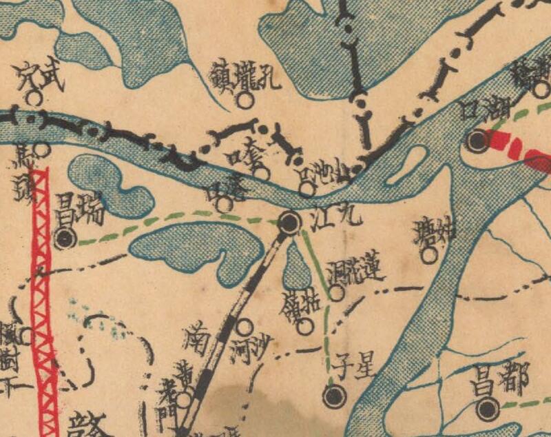 1932年《江西全省公路图》预览图1