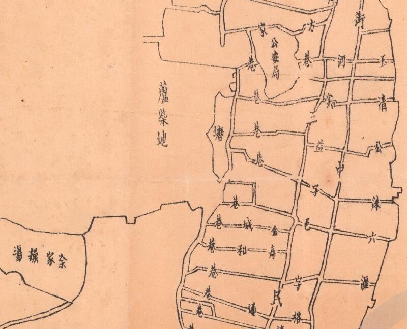 1936年安徽《大通街市图》预览图1 1936年安徽《大通街市图》预览图1