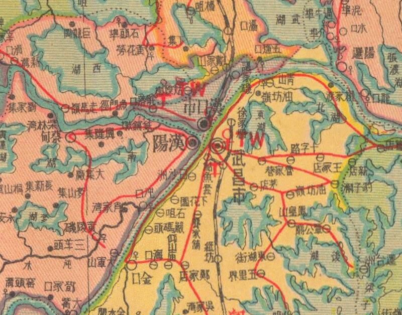 1938年《湖北省明细地图》预览图1