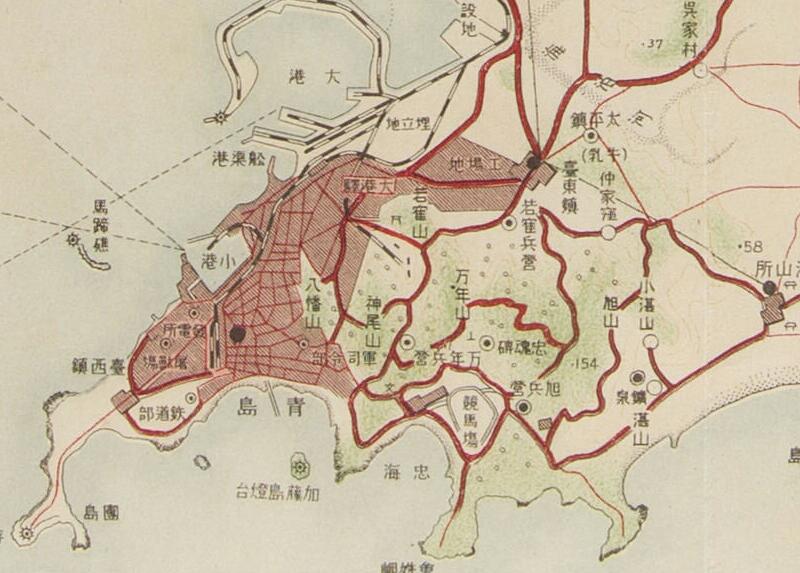 1921年《青岛附近案内图》预览图1