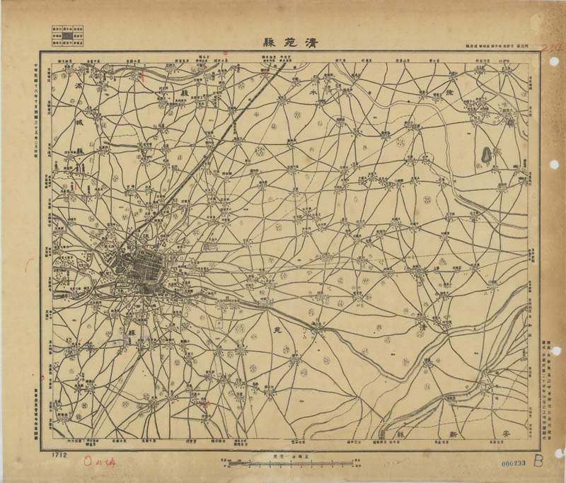 1948年河北省五万分一地形图预览图1