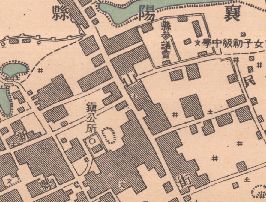 1949年《襄阳樊城城市图》预览图3