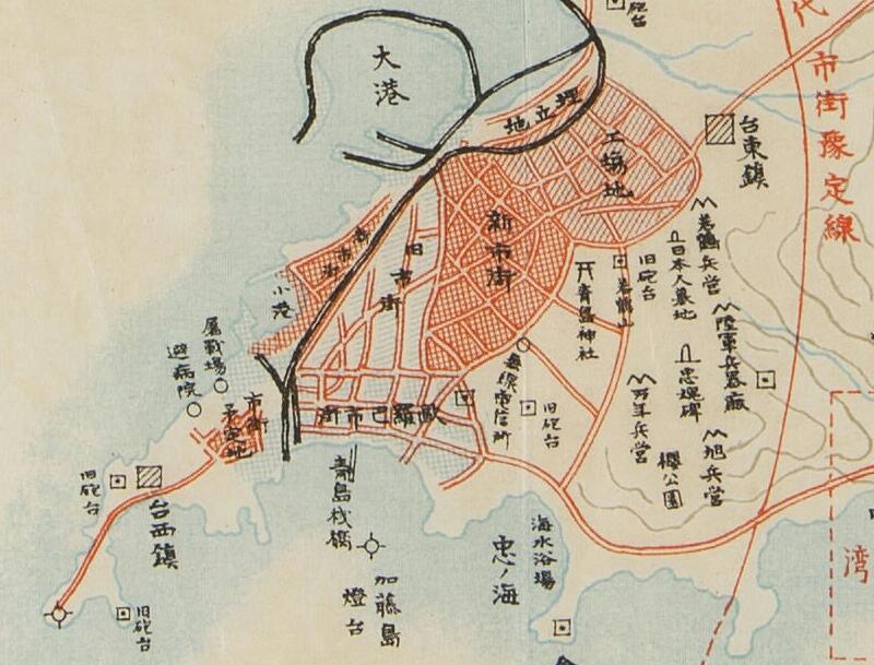 1919年《青岛租界地略图》预览图1