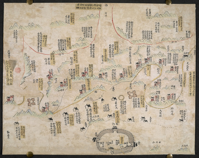 1841年前《奉化县水陆营汛界址图》预览图2