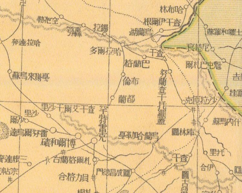 1937年《蒙古地方明细地图》预览图3 1937年《蒙古地方明细地图》预览图3