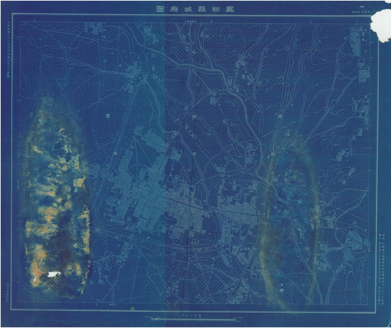 1948年陕西《凤翔县城厢图》预览图