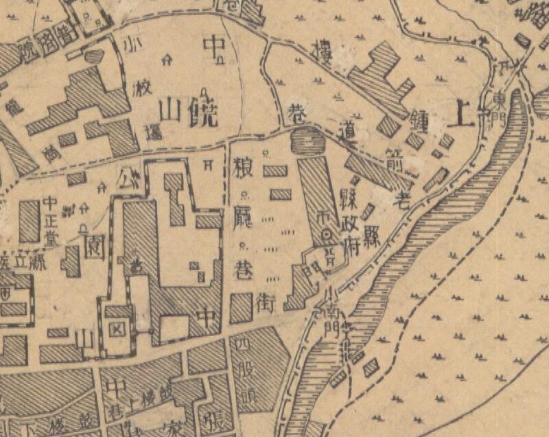 1947年《上饶县城厢图》预览图1