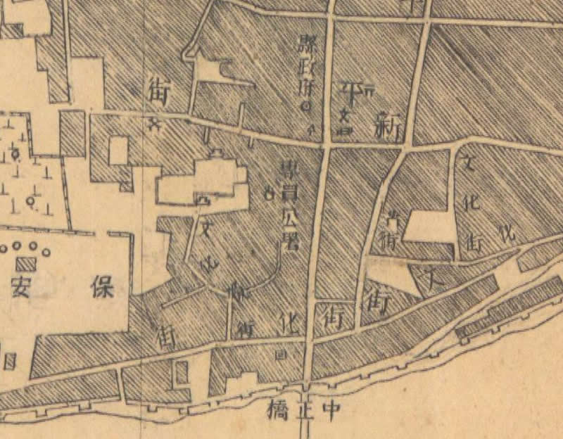 1947年新疆《焉耆县城厢图》预览图1 1947年新疆《焉耆县城厢图》预览图1