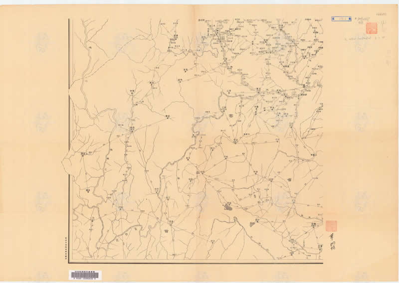 1933年《四川省邮路图》预览图2