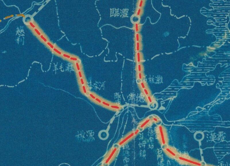 1947年《湖南省公路路线图》预览图3