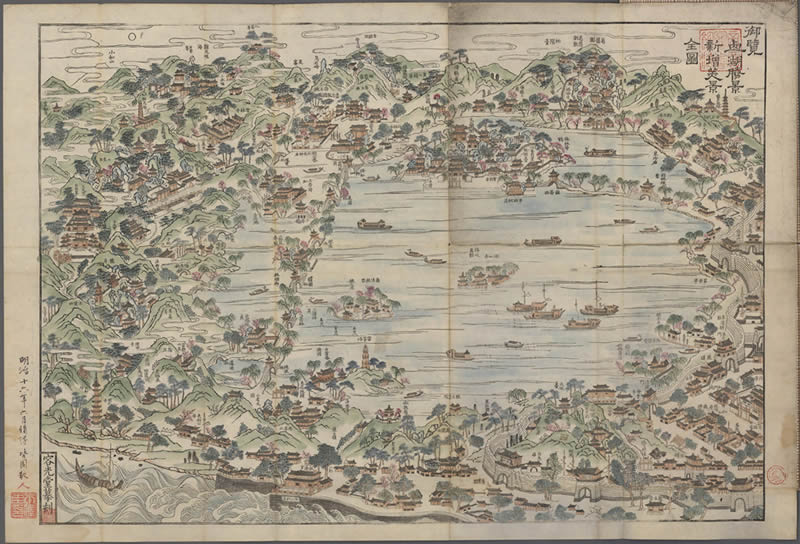 1883年《御览西湖胜景新増美景全图》预览图