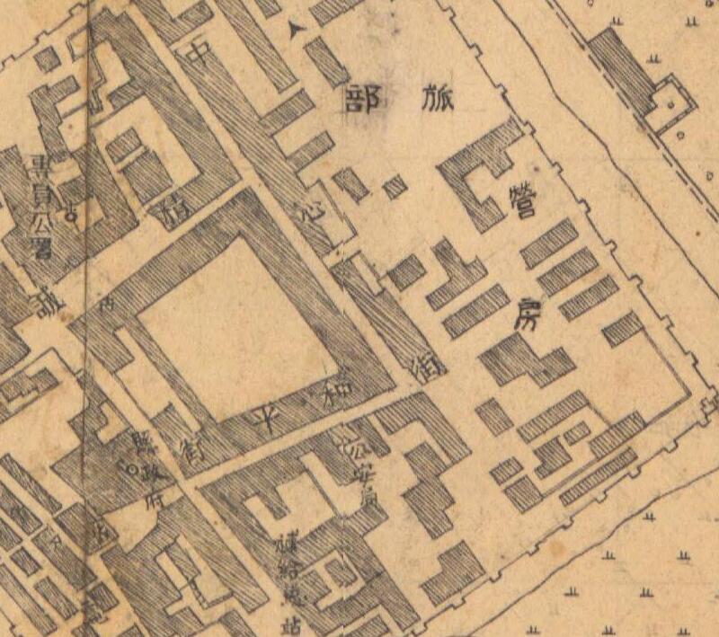 1947年新疆《阿克苏县城厢图》预览图1 1947年新疆《阿克苏县城厢图》预览图1