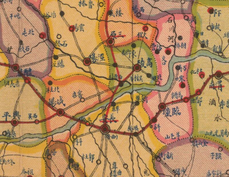 民国：《陕西明细地图》预览图1