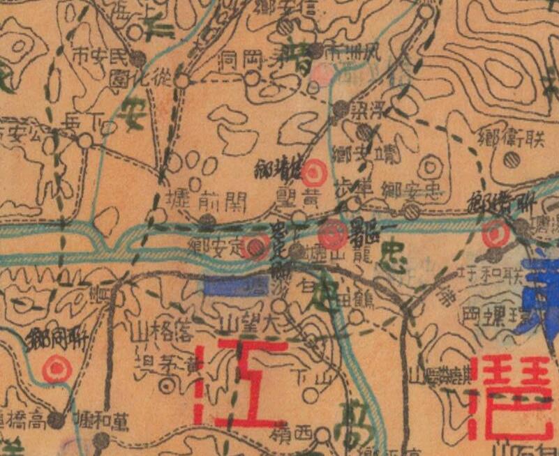 1941年广东《清远县总图》预览图2 1941年广东《清远县总图》预览图2