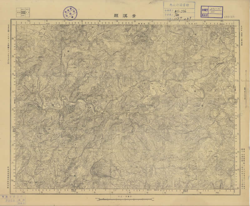 1943年《贵州省地形图》五万分一预览图2 1943年《贵州省地形图》五万分一预览图2