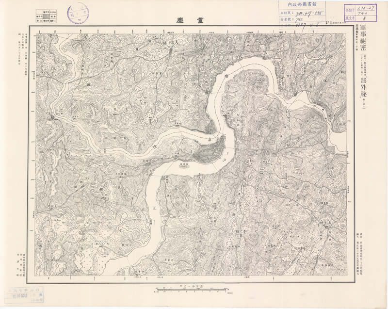 1921年《重庆附近图》五万分一预览图1 1921年《重庆附近图》五万分一预览图1