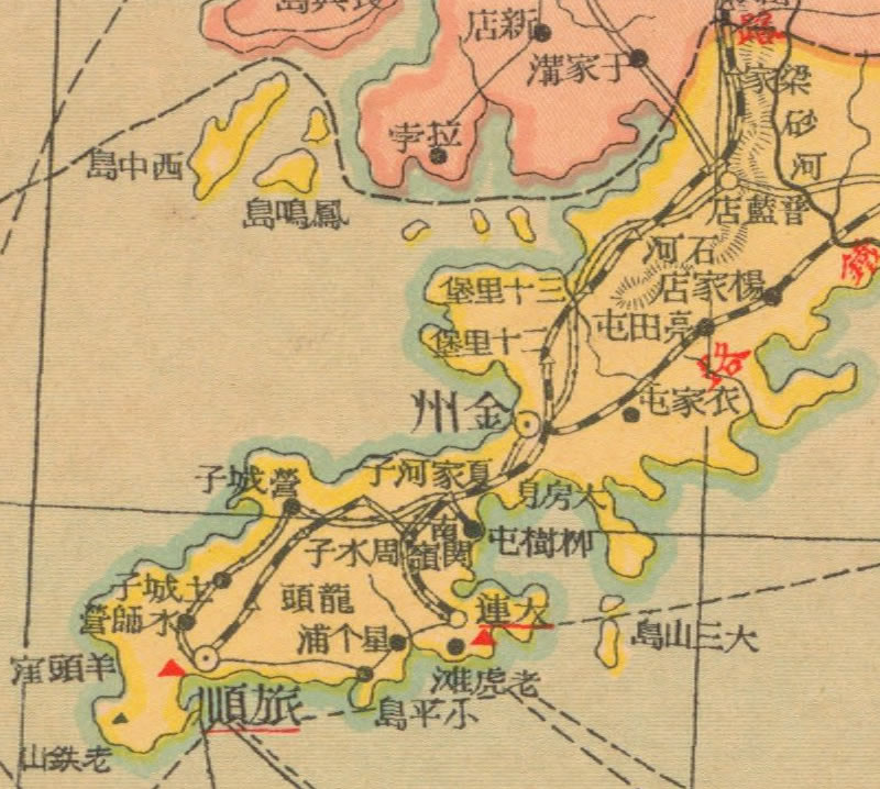 民国：《辽宁明细地图》预览图2