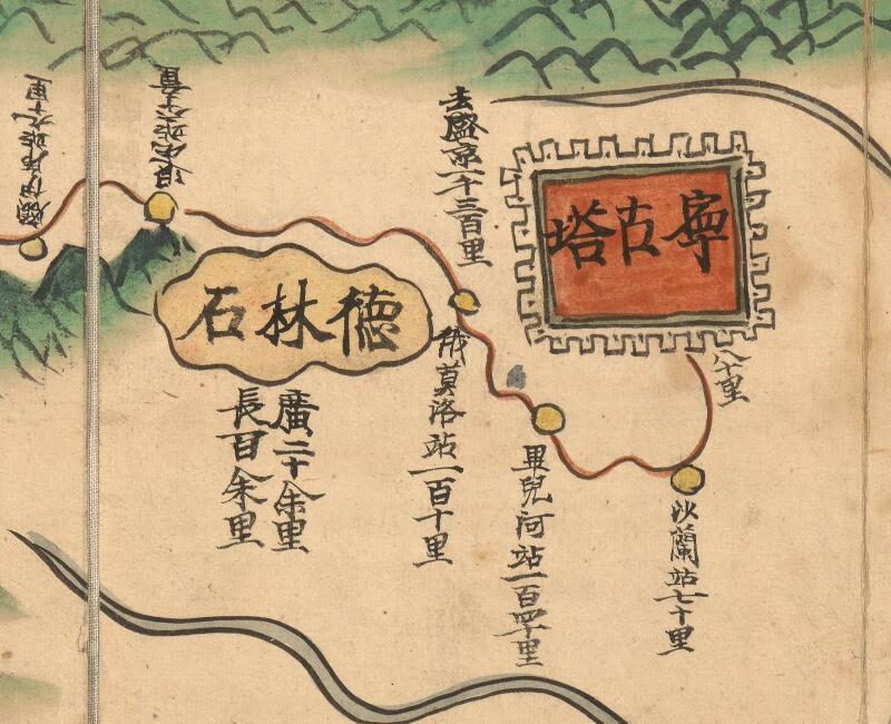1734年《盛京舆地全图》预览图2 1734年《盛京舆地全图》预览图2