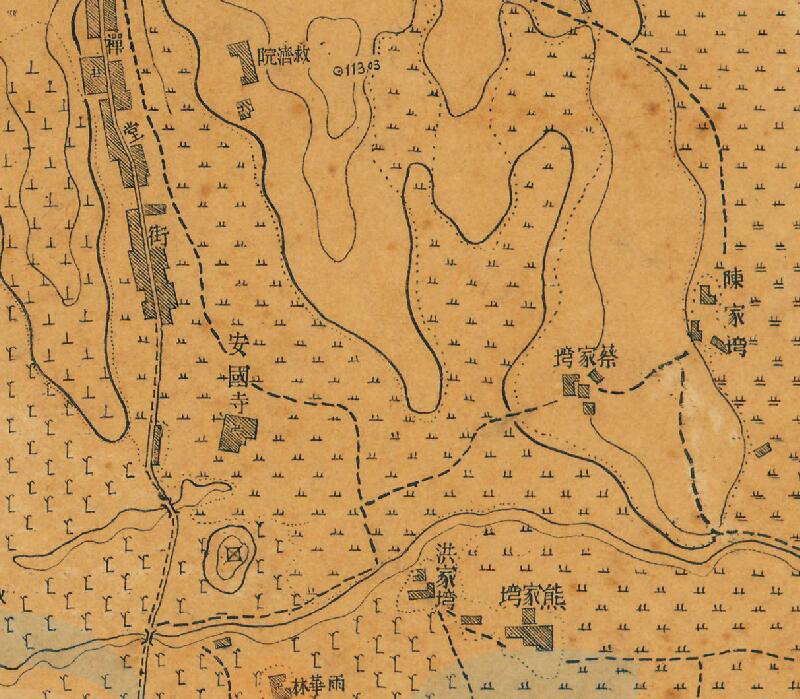 1947年《黄冈县城市图》预览图3