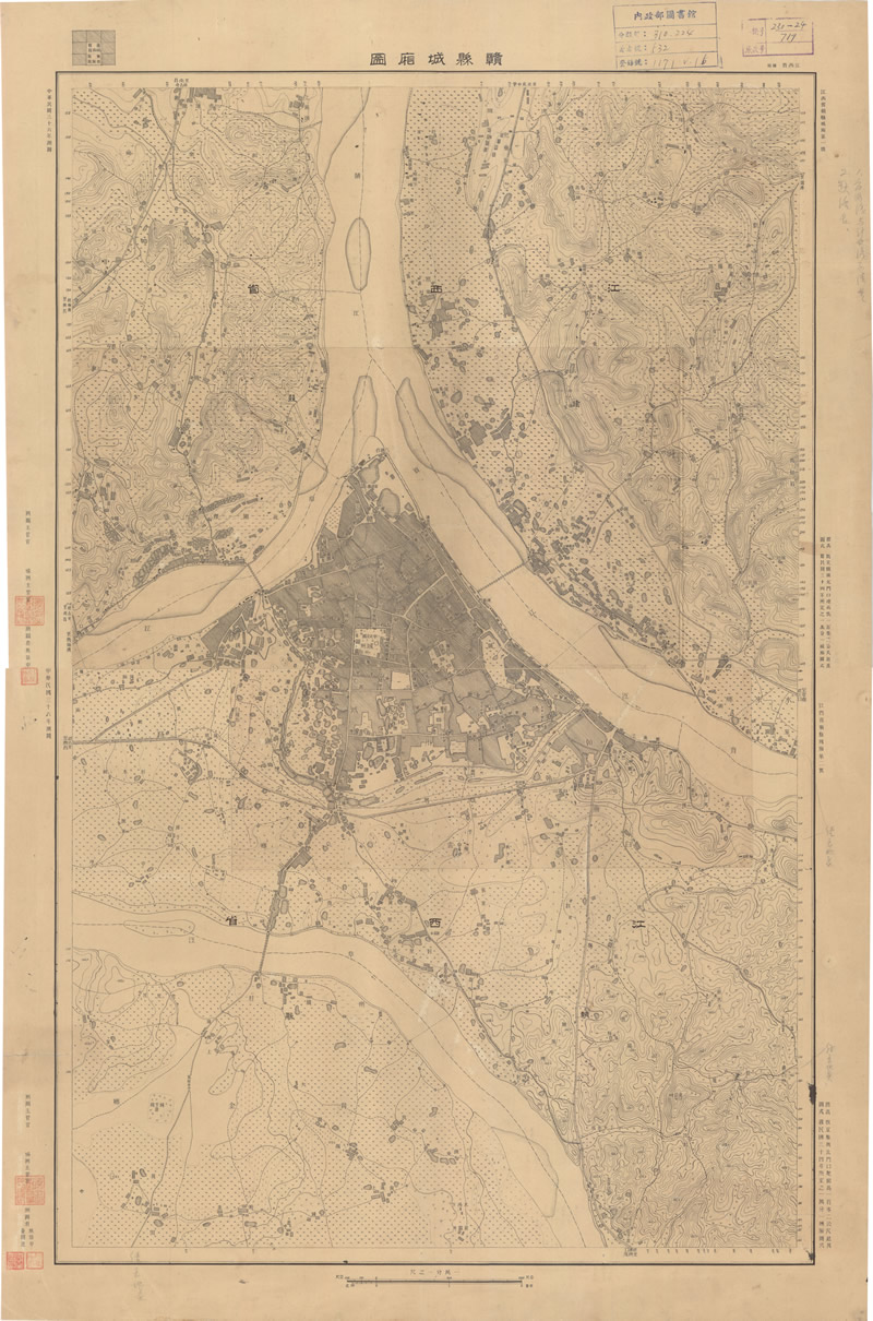 1947年《赣县城厢图》预览图 1947年《赣县城厢图》预览图