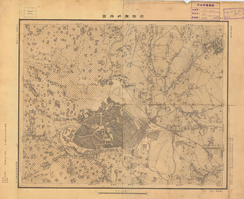 1947年新疆《疏附县城厢图》预览图