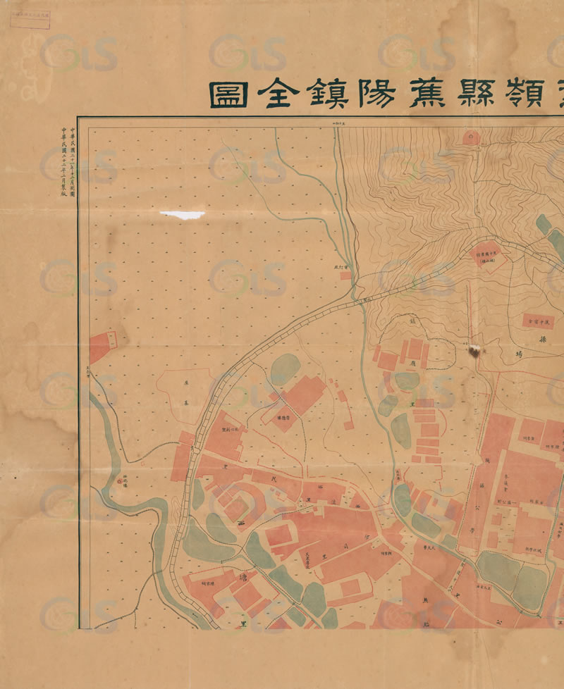 1933年《广东省蕉岭县蕉阳镇全图》预览图 1933年《广东省蕉岭县蕉阳镇全图》预览图