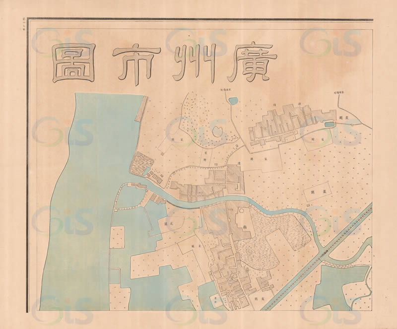 民国：三千分一《广州市图》预览图