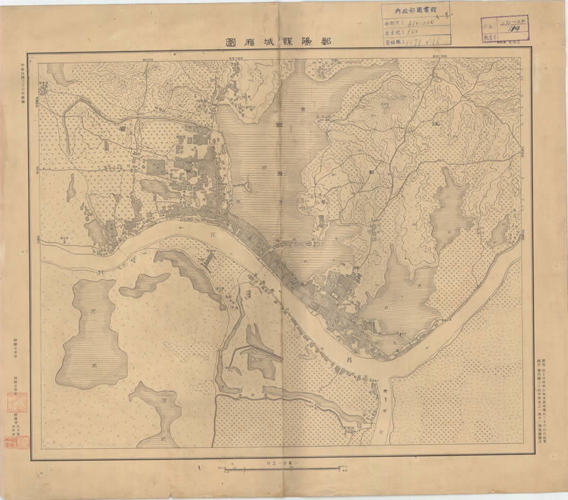 1947年江西《鄱阳县城厢图》预览图