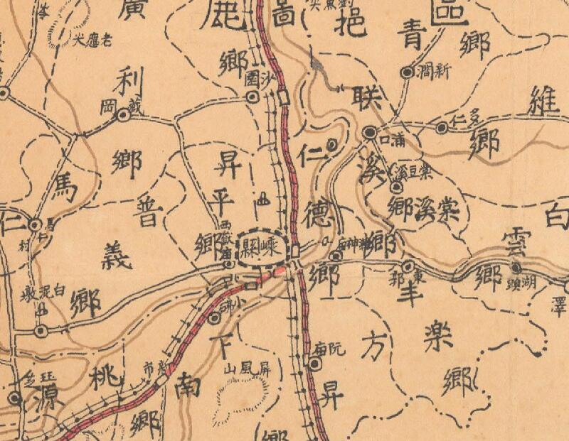 1943年《浙江省嵊县地图》预览图1 1943年《浙江省嵊县地图》预览图1