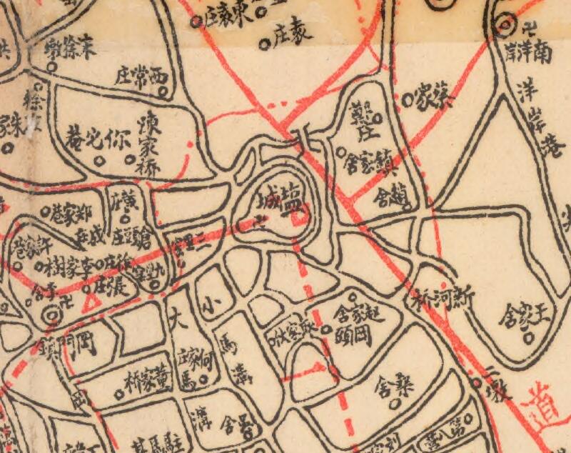 1944年《盐城县全图》预览图1 1944年《盐城县全图》预览图1