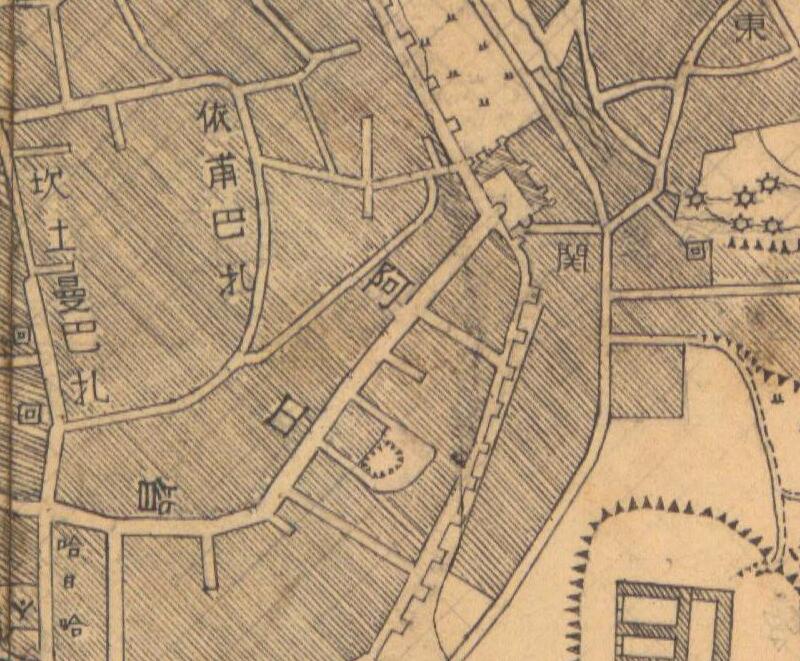 1947年新疆《疏附县城厢图》预览图1