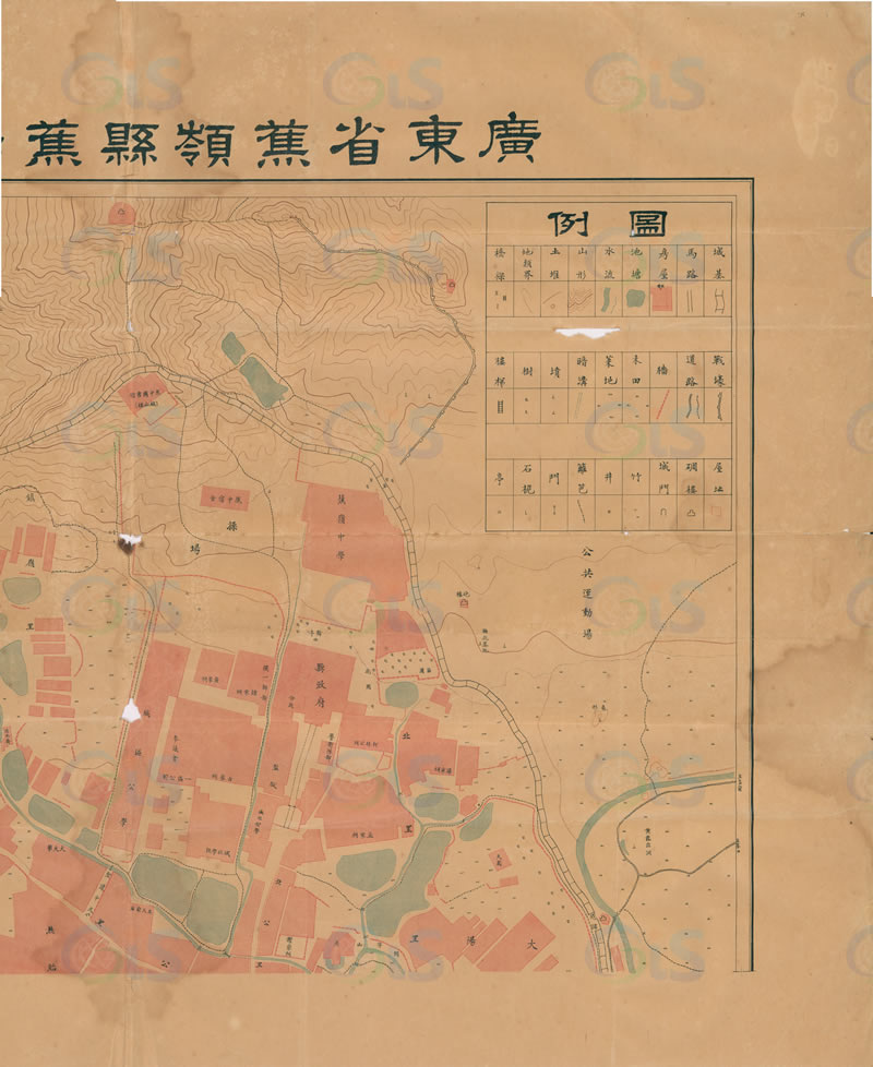 1933年《广东省蕉岭县蕉阳镇全图》预览图1 1933年《广东省蕉岭县蕉阳镇全图》预览图1
