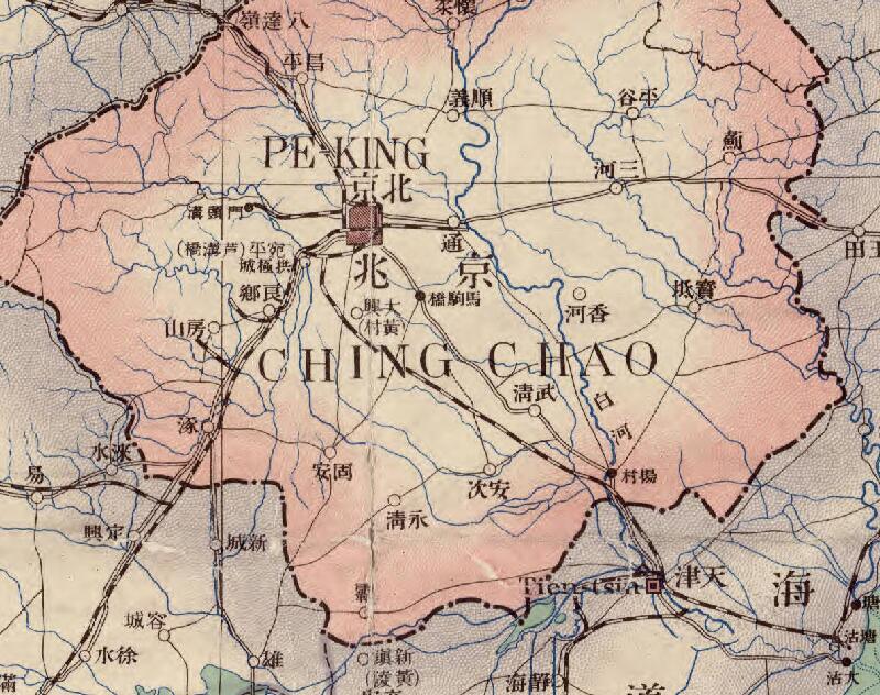 1921年《中国北支全图》预览图1 1921年《中国北支全图》预览图1