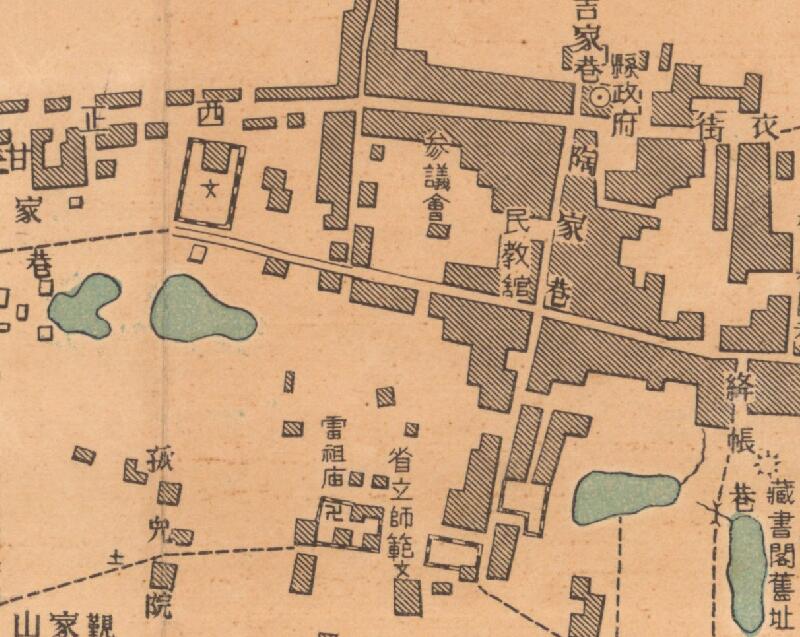 1948年湖北《江陵县城市图》预览图2 1948年湖北《江陵县城市图》预览图2