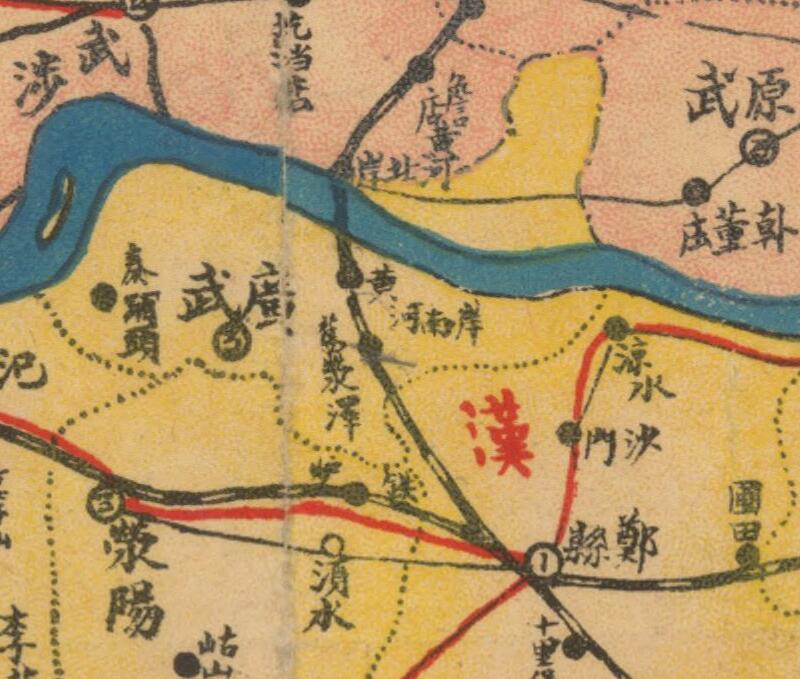 1939年《河南省道县分区图》预览图2