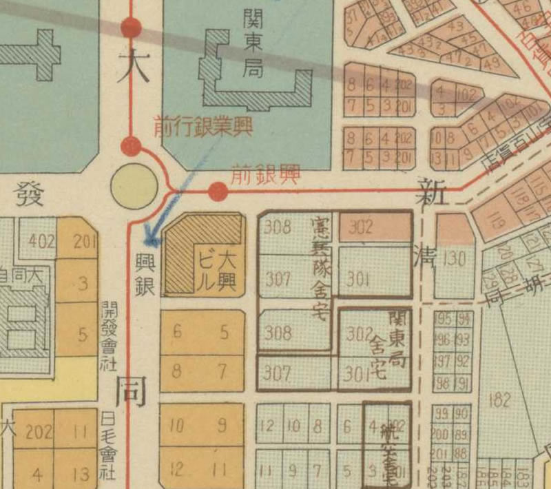 1940年《最新地番入·新京市街地图》预览图2