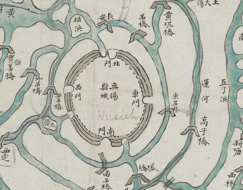 1860年《无锡金匮舆地全图》预览图2