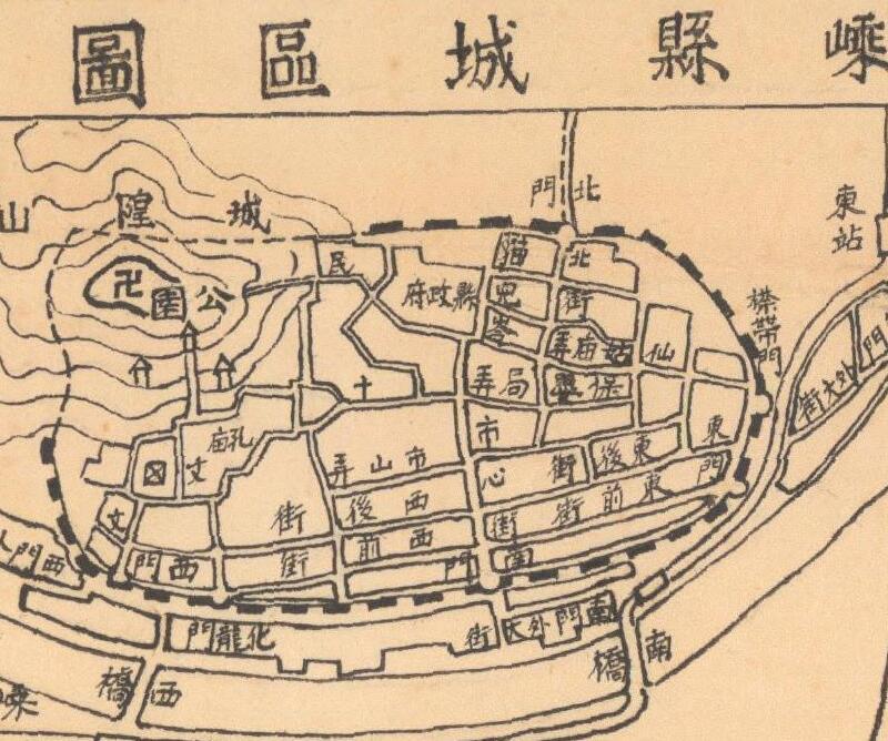 1943年《浙江省嵊县地图》预览图3 1943年《浙江省嵊县地图》预览图3