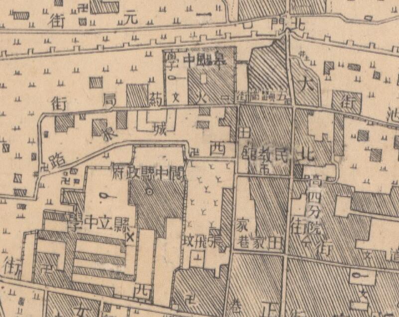 1948年四川《阆中县城厢图》预览图3 1948年四川《阆中县城厢图》预览图3