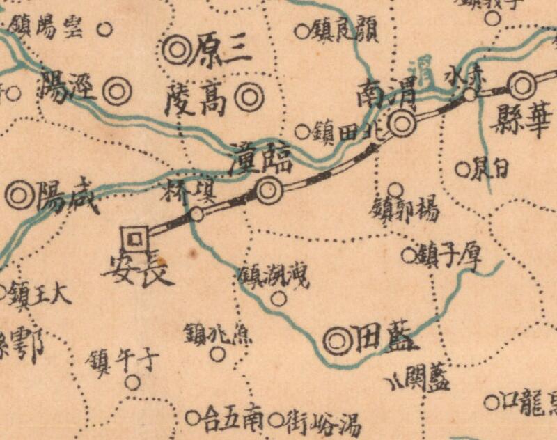 1935年《陕西》地图预览图1